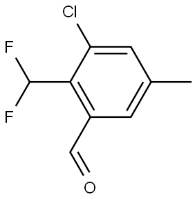 3-Chloro-2-(difluoromethyl)-5-methylbenzaldehyde Structure