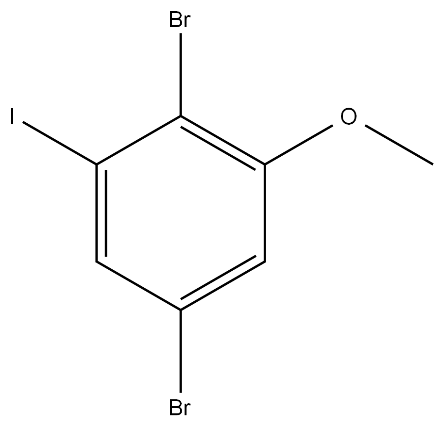 2,5-Dibromo-1-iodo-3-methoxybenzene 结构式