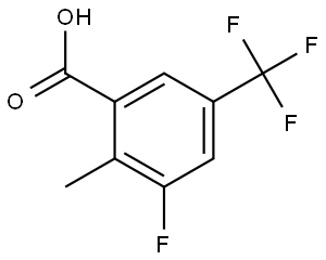 3-Fluoro-2-methyl-5-(trifluoromethyl)benzoic acid Structure