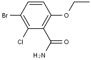 3-Bromo-2-chloro-6-ethoxybenzamide Structure