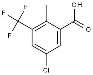 5-Chloro-2-methyl-3-(trifluoromethyl)benzoic acid Structure