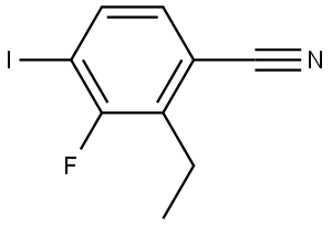 2-Ethyl-3-fluoro-4-iodobenzonitrile Structure