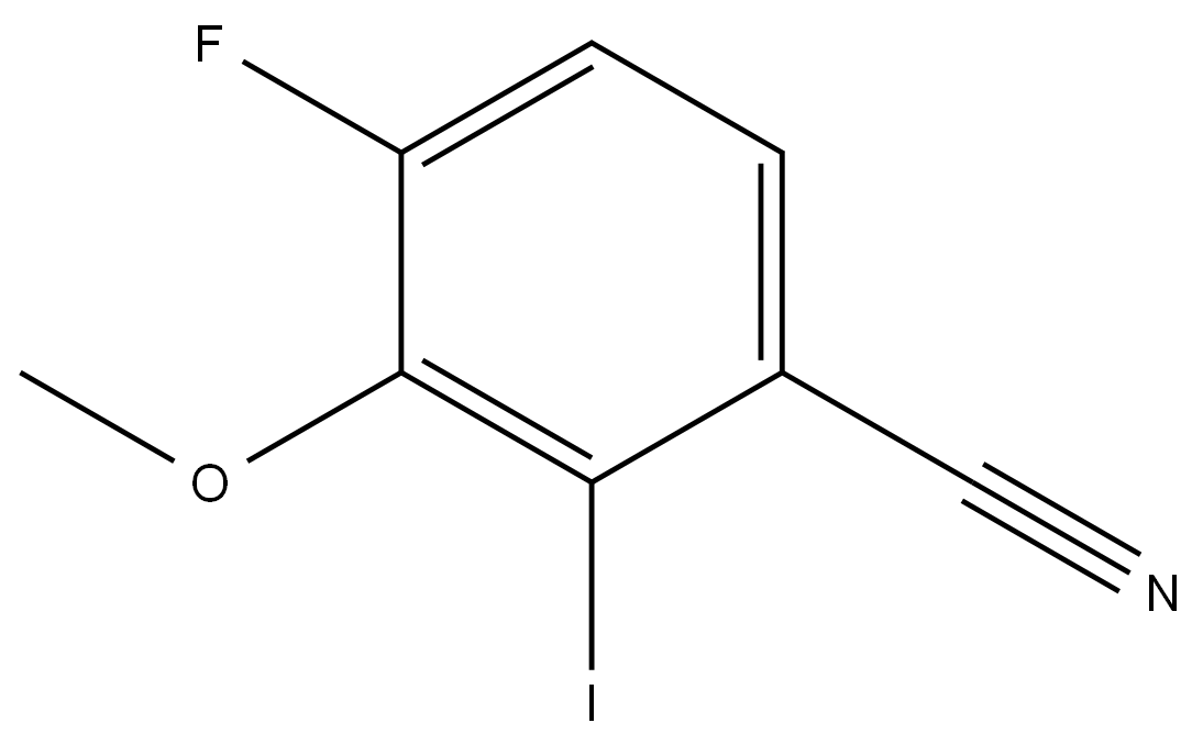 4-Fluoro-2-iodo-3-methoxybenzonitrile 结构式