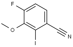 4-Fluoro-2-iodo-3-methoxybenzonitrile 结构式