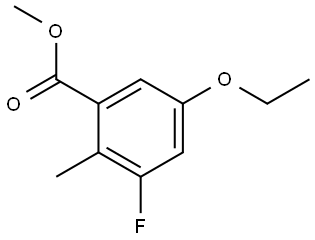 Methyl 5-ethoxy-3-fluoro-2-methylbenzoate 结构式