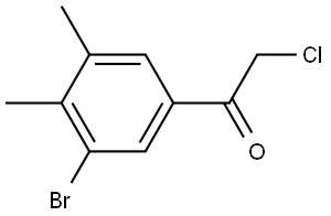 1-(3-Bromo-4,5-dimethylphenyl)-2-chloroethanone Structure
