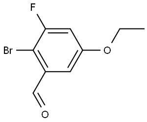 2-Bromo-5-ethoxy-3-fluorobenzaldehyde 结构式