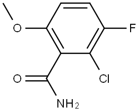 2-Chloro-3-fluoro-6-methoxybenzamide 结构式