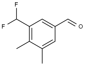 3-(Difluoromethyl)-4,5-dimethylbenzaldehyde Struktur