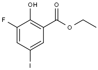 Ethyl 3-fluoro-2-hydroxy-5-iodobenzoate Structure