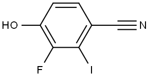 3-Fluoro-4-hydroxy-2-iodobenzonitrile Structure