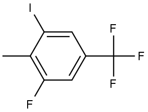 1-Fluoro-3-iodo-2-methyl-5-(trifluoromethyl)benzene Structure
