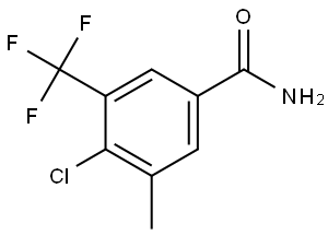 4-Chloro-3-methyl-5-(trifluoromethyl)benzamide Structure