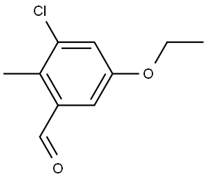 3-Chloro-5-ethoxy-2-methylbenzaldehyde Structure