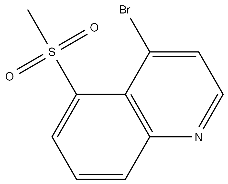 4-Bromo-5-(methylsulfonyl)quinoline Structure
