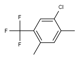 1-Chloro-2,4-dimethyl-5-(trifluoromethyl)benzene 化学構造式