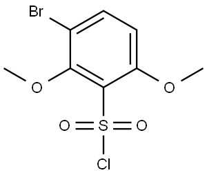 3-溴-2,6-二甲氧基苯-1-磺酰氯 结构式