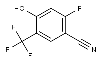 2-Fluoro-4-hydroxy-5-(trifluoromethyl)benzonitrile Structure