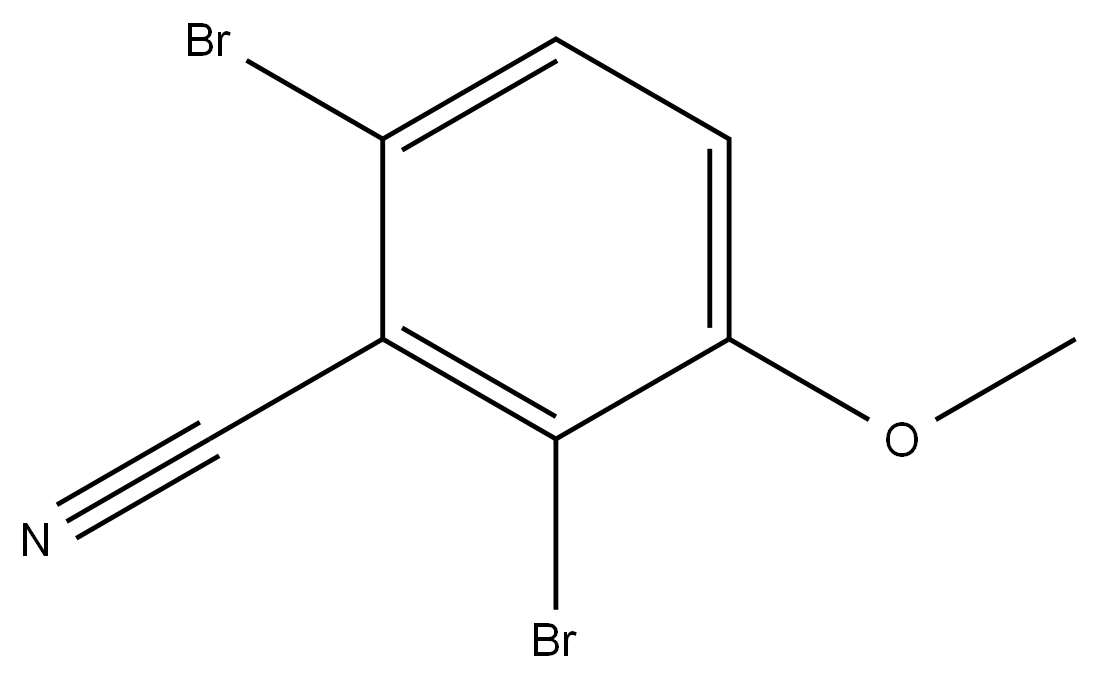 2,6-Dibromo-3-methoxybenzonitrile Structure