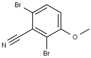 2,6-Dibromo-3-methoxybenzonitrile 结构式