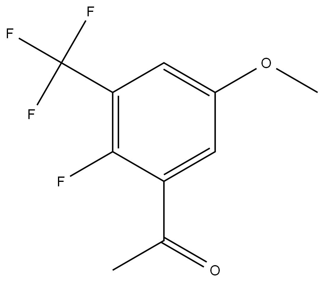 1-[2-Fluoro-5-methoxy-3-(trifluoromethyl)phenyl]ethanone Structure