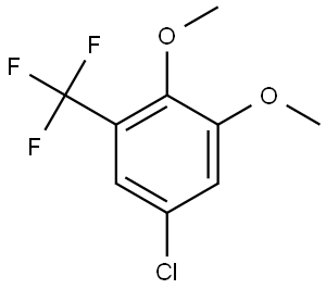 5-Chloro-1,2-dimethoxy-3-(trifluoromethyl)benzene Structure