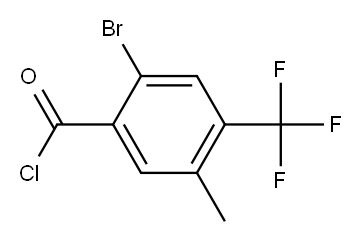 2-Bromo-5-methyl-4-(trifluoromethyl)benzoyl chloride Structure