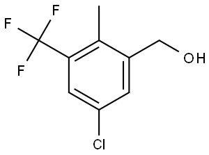 5-Chloro-2-methyl-3-(trifluoromethyl)benzenemethanol Structure