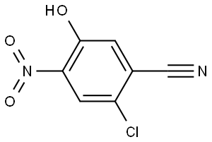 2-Chloro-5-hydroxy-4-nitrobenzonitrile Structure