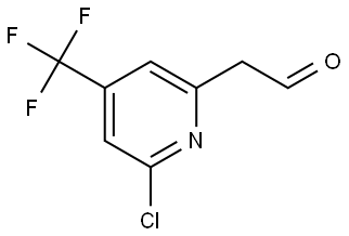 2-[6-chloro-4-(trifluoromethyl)pyridin-2-yl]acetaldehyde Structure