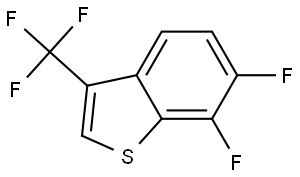 6,7-difluoro-3-(trifluoromethyl)benzo[b]thiophene Structure