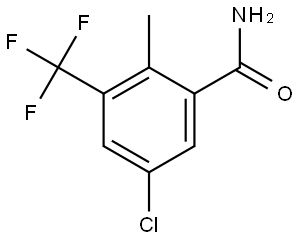5-Chloro-2-methyl-3-(trifluoromethyl)benzamide Structure