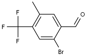 2-Bromo-5-methyl-4-(trifluoromethyl)benzaldehyde Structure