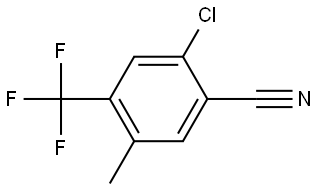 2-Chloro-5-methyl-4-(trifluoromethyl)benzonitrile Structure