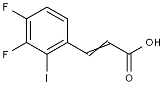 3-(3,4-Difluoro-2-iodophenyl)-2-propenoic acid Structure