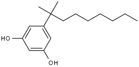 5-(1,1-Dimethyloctyl)benzene-1,3-diol Structure