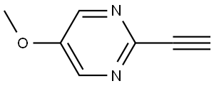 2-乙炔基-5-甲氧基嘧啶 结构式