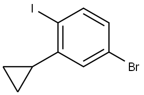 4-Bromo-2-cyclopropyl-1-iodobenzene Structure