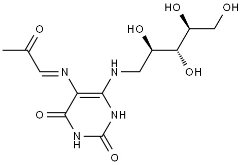5-(2-oxopropylideneamino)-6-D-ribitylaminouracil|化合物 5-OP-RU