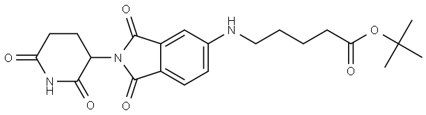 沙利度胺-5-氨基-戊酸叔丁酯, 2412056-34-7, 结构式