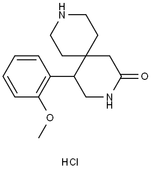 5-(2-methoxyphenyl)-3,9-diazaspiro[5.5]undecan-2-one hydrochloride Structure
