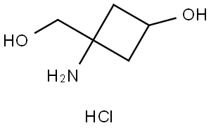 3-Amino-3-(hydroxymethyl)cyclobutan-1-ol hydrochloride Structure