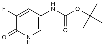 tert-Butyl (5-fluoro-6-hydroxypyridin-3-yl)carbamate Struktur