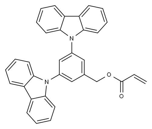 2-Propenoic acid, (3,5-di-9H-carbazol-9-ylphenyl)methyl ester 结构式
