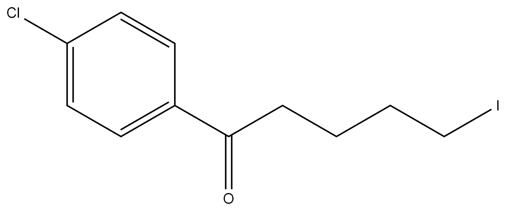 1-(4-chlorophenyl)-5-iodopentan-1-one Structure
