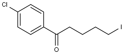 1-(4-chlorophenyl)-5-iodopentan-1-one 化学構造式