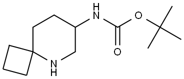 tert-butyl N-{5-azaspiro[3.5]nonan-7-yl}carbamate Struktur
