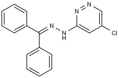 5-chloro-3-(2-(diphenylmethylene)hydrazineyl)pyridazine Structure