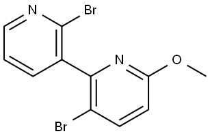 2',3-Dibromo-6-methoxy-2,3'-bipyridine 结构式