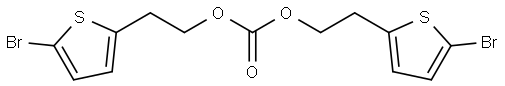 Bis(2-(5-bromothiophen-2-yl)ethyl) carbonate Struktur